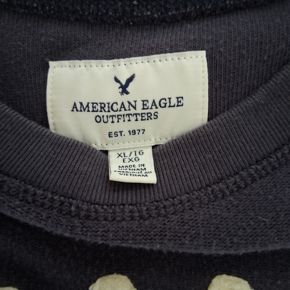 American Eagle/ Dreamer Navy Blue Sweater/ Long Sleeved/ Size US XL - Picture 7 of 12